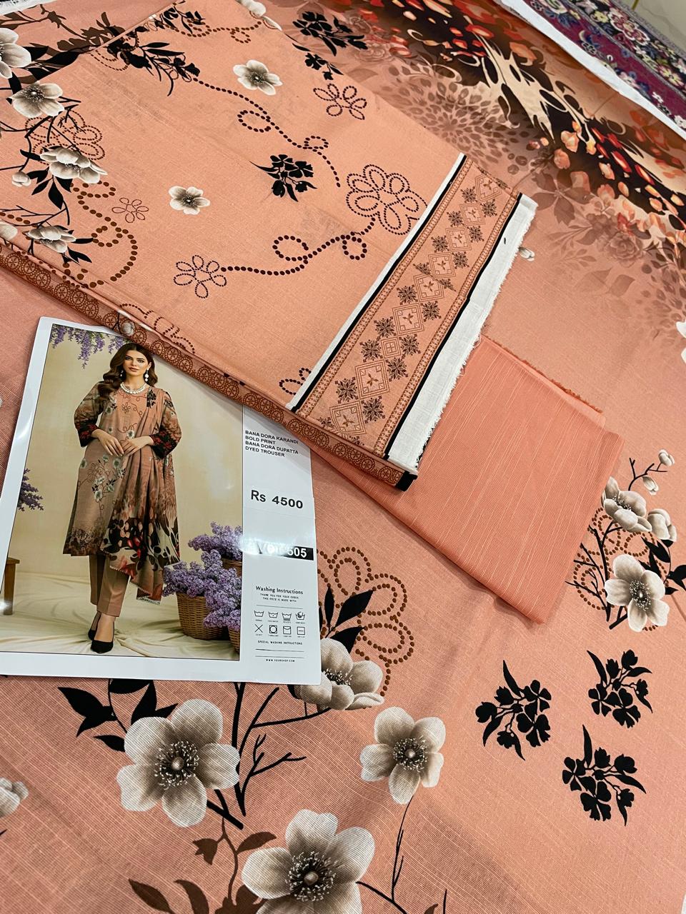 Premium 3-Piece Khaddar (Tan Colour)– Elegance in Every Thread.